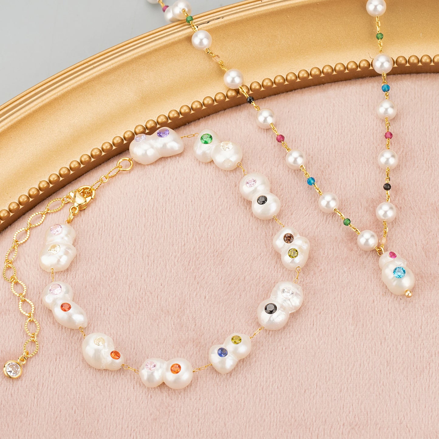 GUFEATHER ME08, accesorios de joyería, perlas naturales, hechas a mano, perlas con circonitas, dijes, colgantes diy, fabricación de joyas, 4 unids/lote 