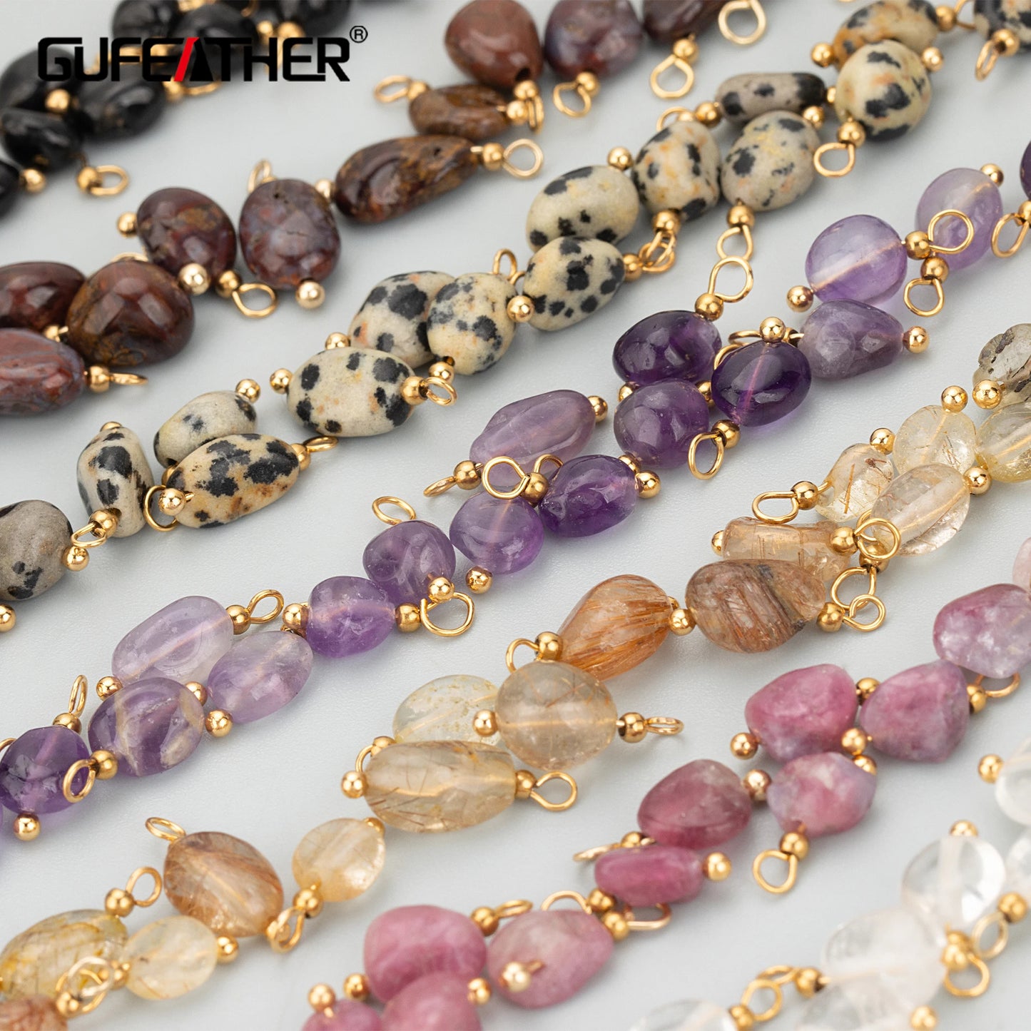 GUFEATHER ME17,jewelry accessories,stainless steel,natural stone,hand made,charms,diy pendants,jewelry making,20pcs/lot