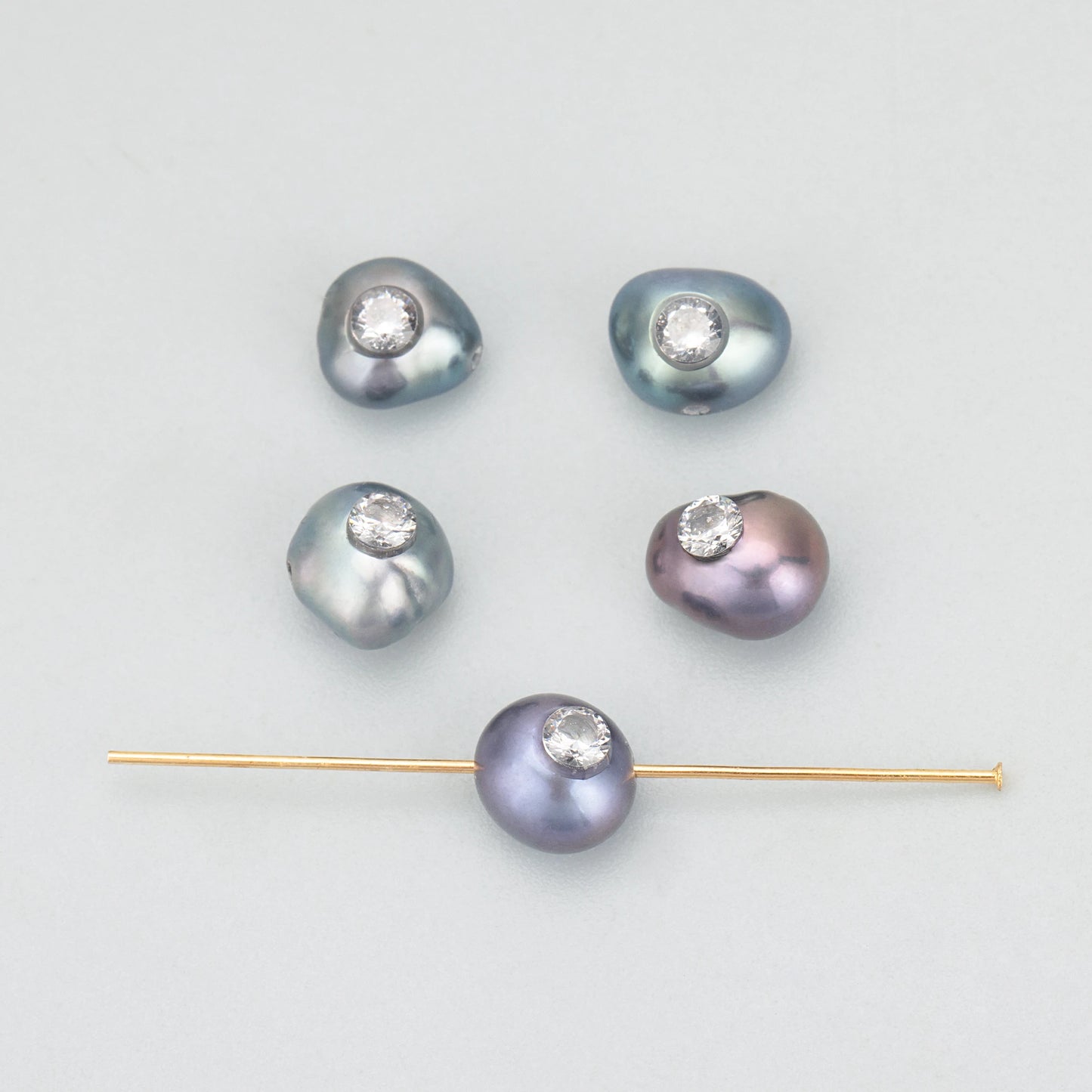 GUFEATHER MD96, perla natural, accesorios de joyería, perla con circonitas, hecha a mano, dijes, fabricación de joyas, colgantes diy, 6 unids/lote 