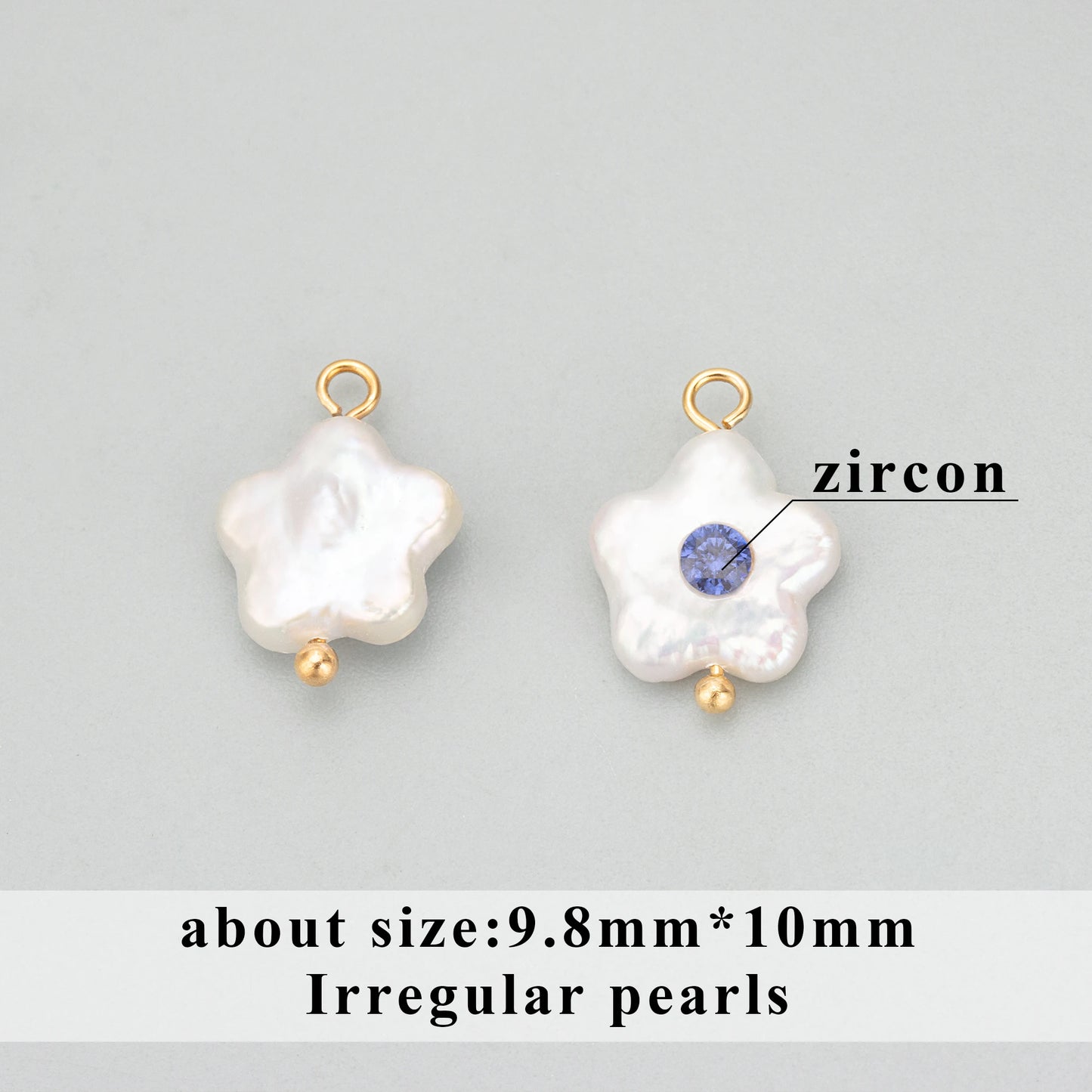 GUFEATHER ME03,jewelry accessories,natural pearl,copper,hand made,pearl with zircons,charms,diy pendants,jewelry making,2pcs/lot