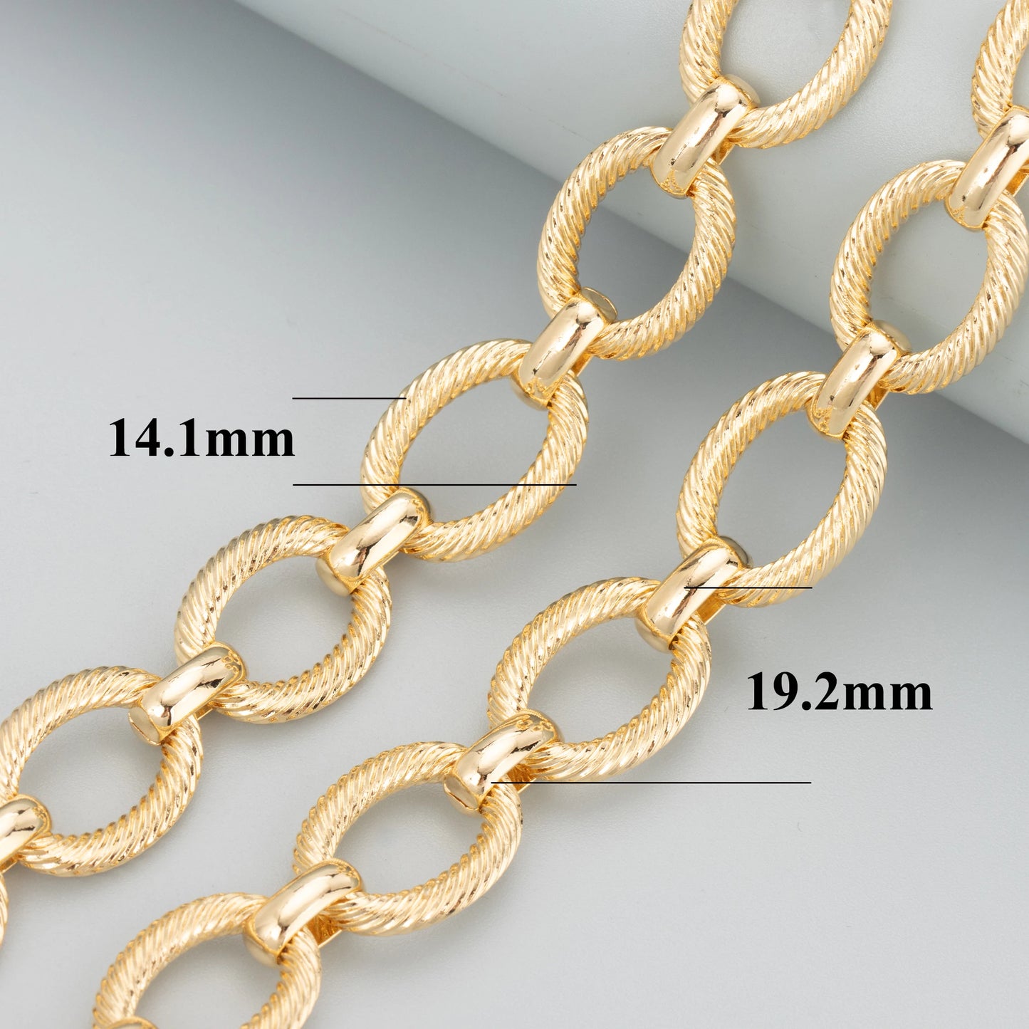 GUFEATHER C145,diy chain,pass REACH,nickel free,18k gold rhodium plated,hand made,jewelry making,diy bracelet necklace,1m/lot