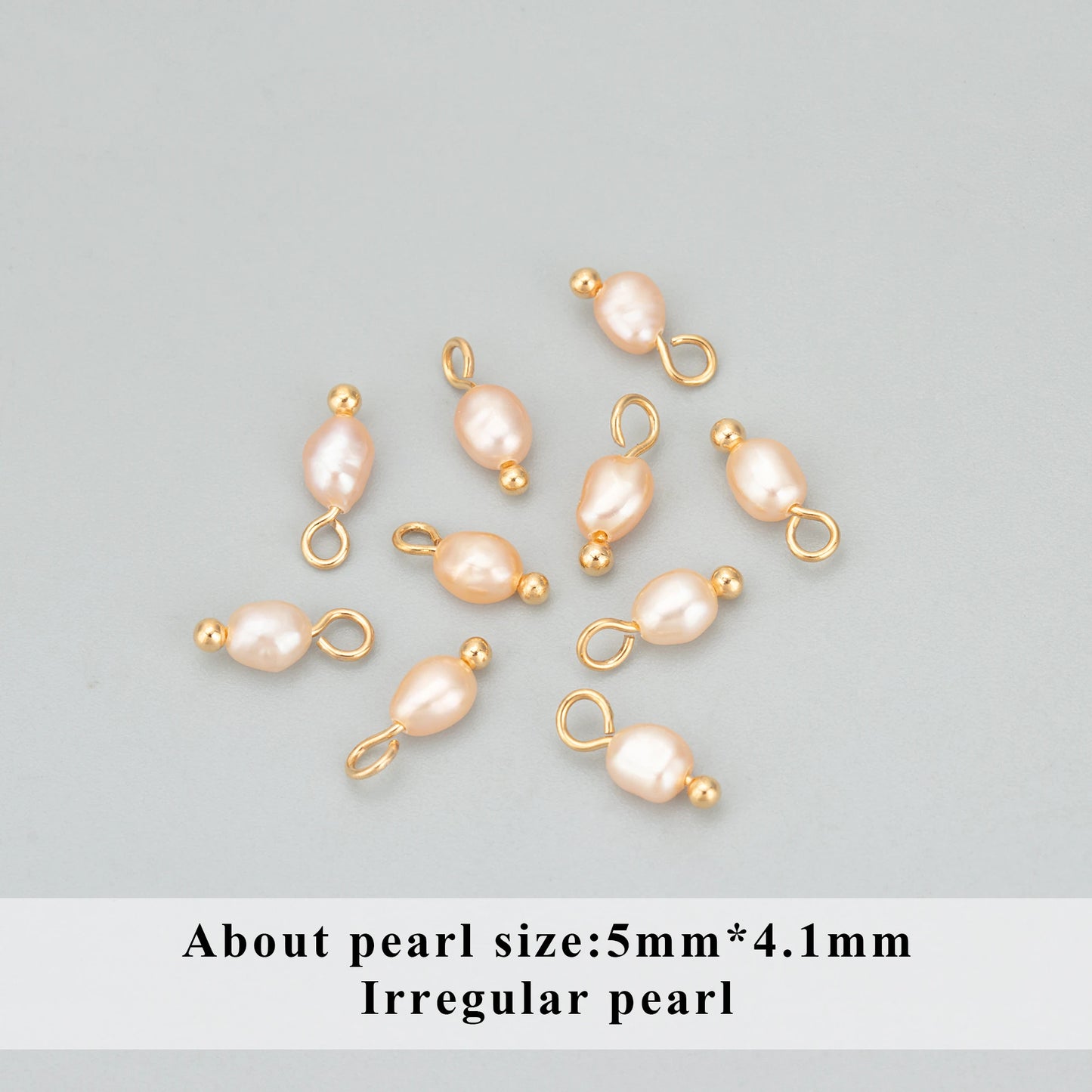 GUFEATHER MD93, perla natural, accesorios de joyería, chapado en oro de 18 k, cobre, hecho a mano, dijes, colgantes diy, fabricación de joyas, 10 unids/lote 