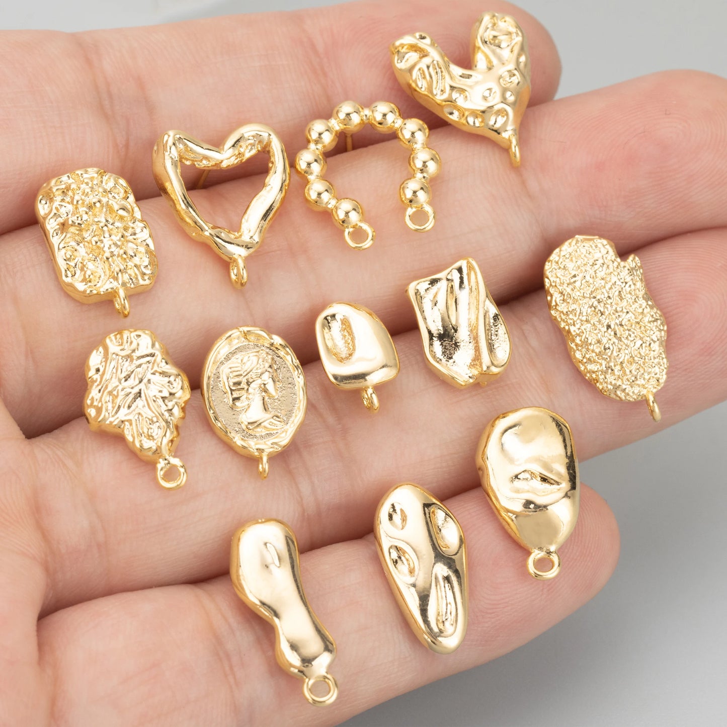 GUFEATHER MD33, accessoires de bijoux, plaqué rhodium or 18 carats, cuivre, fait à la main, breloques, boucles d'oreilles à faire soi-même, fabrication de bijoux, 6 pièces/lot 