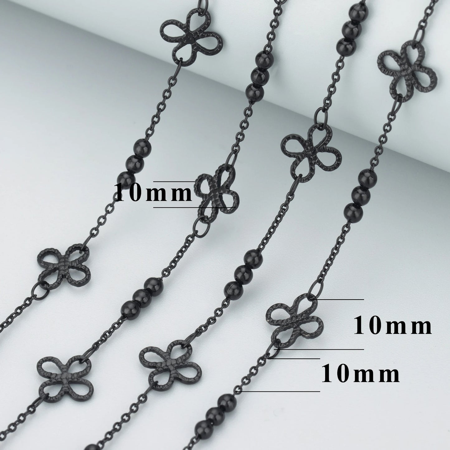 GUFEATHER C164H,fashion women diy chain,copper,jewelry findings,diy bracelet necklace,jewelry making,black chain,1m/lot