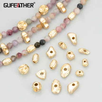GUFEATHER,20pcs/lot,MG78,jewelry accessories,18k gold rhodium plated,copper,charms,jewelry making,diy accessories,separated bead - AliExpress 36