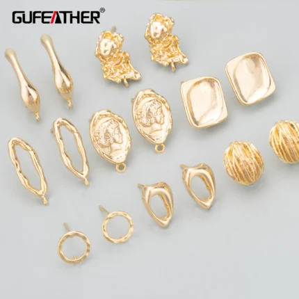 GUFEATHER MD59,jewelry accessories,nickel free,18k gold rhodium plated,copper,hand made,jewelry making,diy earrings,6pcs/lot - AliExpress 36