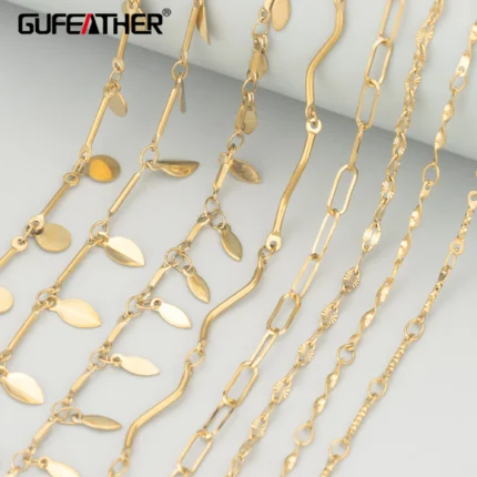 GUFEATHER,1m/lot,C446,jewelry accessories,316L stainless steel,hand made,charms,jewelry making findings,diy bracelet necklace - AliExpress 36