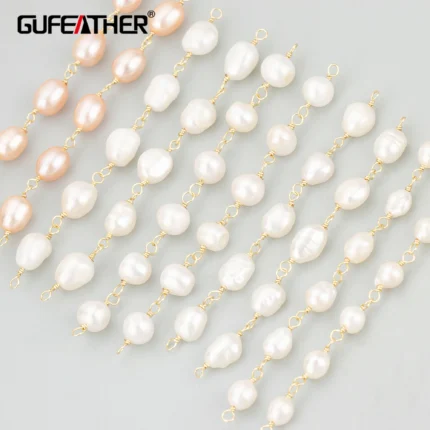 GUFEATHER,2pcs/lot,MG08,jewelry accessories,14k gold plated,copper,natural pearl,hand made,charms,jewelry making,diy pendants - AliExpress 36