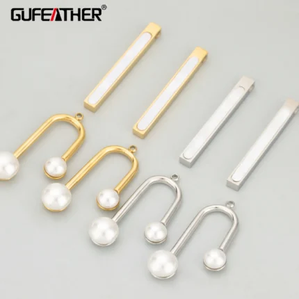 GUFEATHER,2pcs/lot,MG99,jewelry accessories,316L stainless steel,nickel free,charms,hand made,jewelry making,diy pendants - AliExpress 36