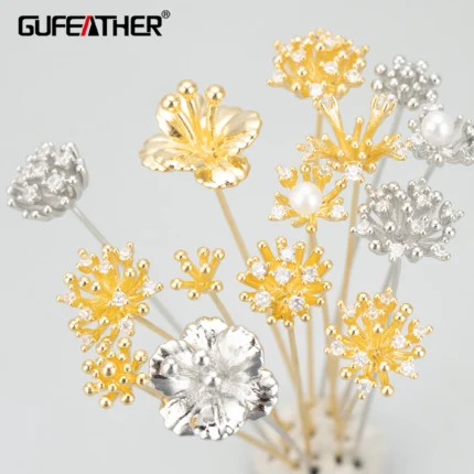 GUFEATHER 10pcs/lot,MG26,jewelry accessories,connector,nickel free,18k gold rhodium plated,copper,hand made,diy jewelry making - AliExpress 36