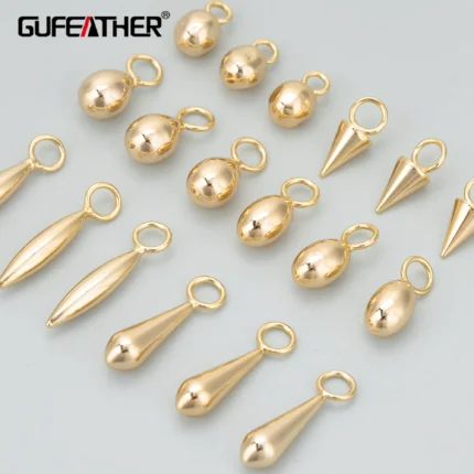 GUFEATHER,10pcs/lot,MG25,jewelry accessories,18k gold rhodium plated,copper,nickel free,charms,jewelry making,diy pendants - AliExpress 36