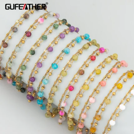 GUFEATHER,1pcs/lot,MH53,bracelets for women,18k gold plated,stainless steel,natural stone,hand made,charms,fashion jewelry - AliExpress 36