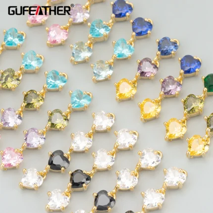 GUFEATHER ME52,jewelry accessories,18k gold plated,copper,nickel free,zircons,charms,diy pendants,jewelry making,6pcs/lot - AliExpress 36
