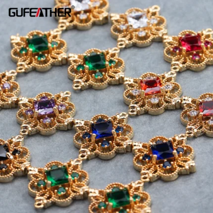 GUFEATHER M588,jewelry accessories,18k gold plated,zircon pendants,pass REACH,nickel free,jewelry making,diy earrings,6pcs/lot - AliExpress 36