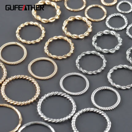 GUFEATHER M1097,accessories,pass REACH,nickel free,connector,18k gold rhodium plated,copper,jump ring,jewelry making,20pcs/lot - AliExpress 36