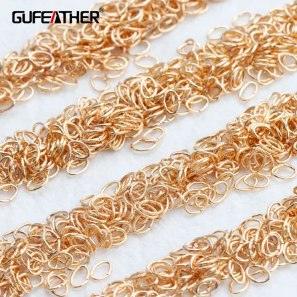 GUFEATHER M847,jewelry accessories,pass REACH,nickel free,18k gold plated,diy accessories,hook,jump ring,jewelry making,20g/pack - AliExpress 36