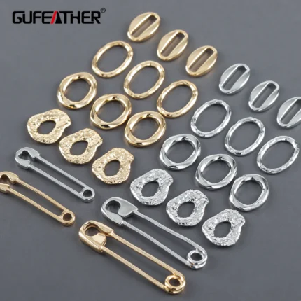 GUFEATHER M1127,jewelry accessories,connector hooks,pass REACH,nickel free,18k gold rhodium plated,copper,diy jewelry,10pcs/lot - AliExpress 36