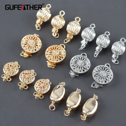GUFEATHER M1099,diy accessories,pass REACH,nickel free,connector,18k gold rhodium plated,copper,hooks,jewelry making,10pcs/lot - AliExpress 36