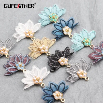 GUFEATHER M597,jewelry accessories,tassels,flower,hand made,jewelry making findings,charms,diy earring pendants,10pcs/lot - AliExpress 36
