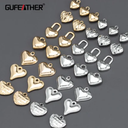 GUFEATHER MA78,jewelry accessories,nickel free,18k gold rhodium plated,copper,charms,jewelry making,diy heart pendants,10pcs/lot - AliExpress 36