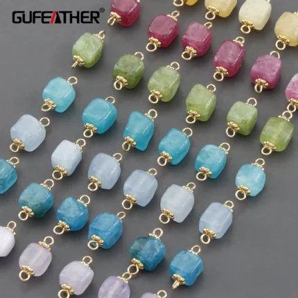 GUFEATHER MA38,jewelry accessories,nickel free,18k gold plated,natural stone,jewelry making,diy bracelet necklace,10pcs/lot - AliExpress 36
