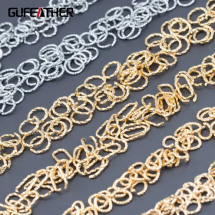 GUFEATHER M603,jewelry accessories,connector,18k gold plated,rhodium plated,pass REACH,nickel free,jump ring,jewelry making - AliExpress 36