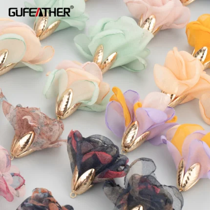 GUFEATHER F170,jewelry accessories,charms,hand made,flower shaped earring accessories,jewelry making,diy pendants,4pcs/lot - AliExpress 36