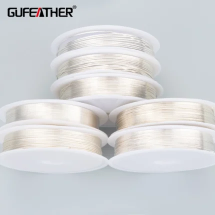 GUFEATHER M868,jewelry accessories,copper wire,hand made,charms,silver wire,diy bracelet necklace,jewelry making,one roll/lot - AliExpress 36