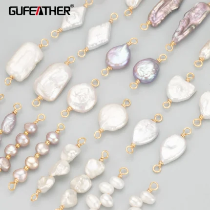 GUFEATHER MD23,jewelry accessories,hand made,high quality natural pearl,jewelry making,pearl connector,diy pendants,4pcs/lot - AliExpress 36