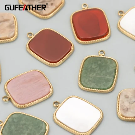 GUFEATHER MC59,jewelry accessories,316L stainless steel,nickel free,natural stone,charms,diy pendants,jewelry making,2pcs/lot - AliExpress 36